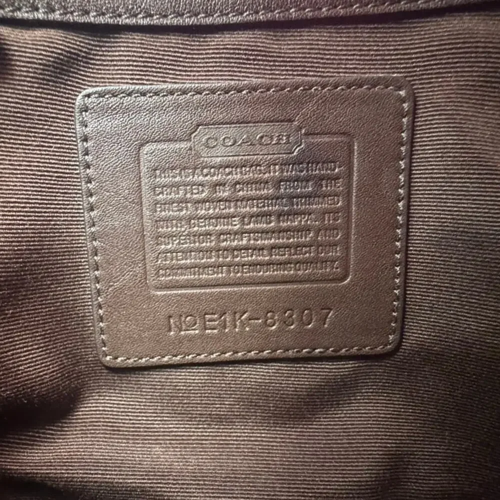 Authentic Coach Red Wool Monogram Demi Bag